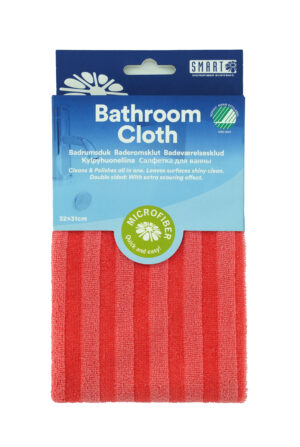 Badrumsduk med scrubbeffekt